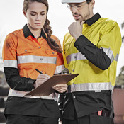 Mens Industrial Long Sleeve Shirt - Hoop Taped