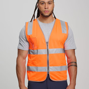 Unisex Hi-Vis Safety Vest with ID & Utility Pockets
